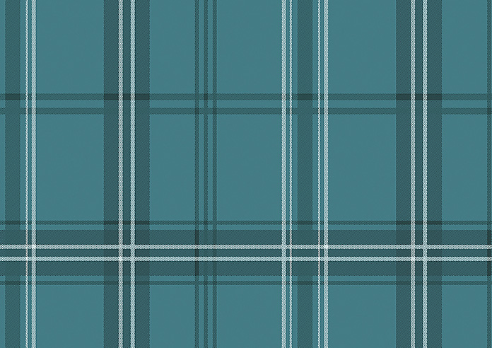 Montrose (Blackout), Tartan Teal - Twist&Fit Roller Blind - Image 6